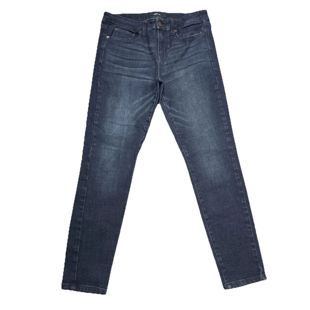 Aero Low Rise Skinny Jeans 10 Dark Blue Stretch Denim Womens Measures 31 x 27.5